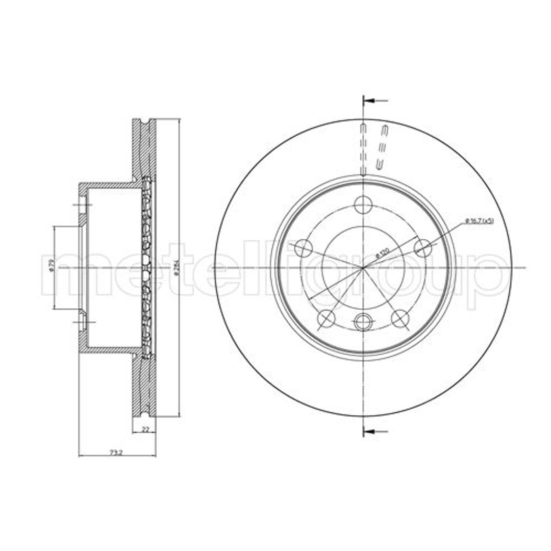 METELLI Tarcza hamulcowa 23-0810C 23-0810C