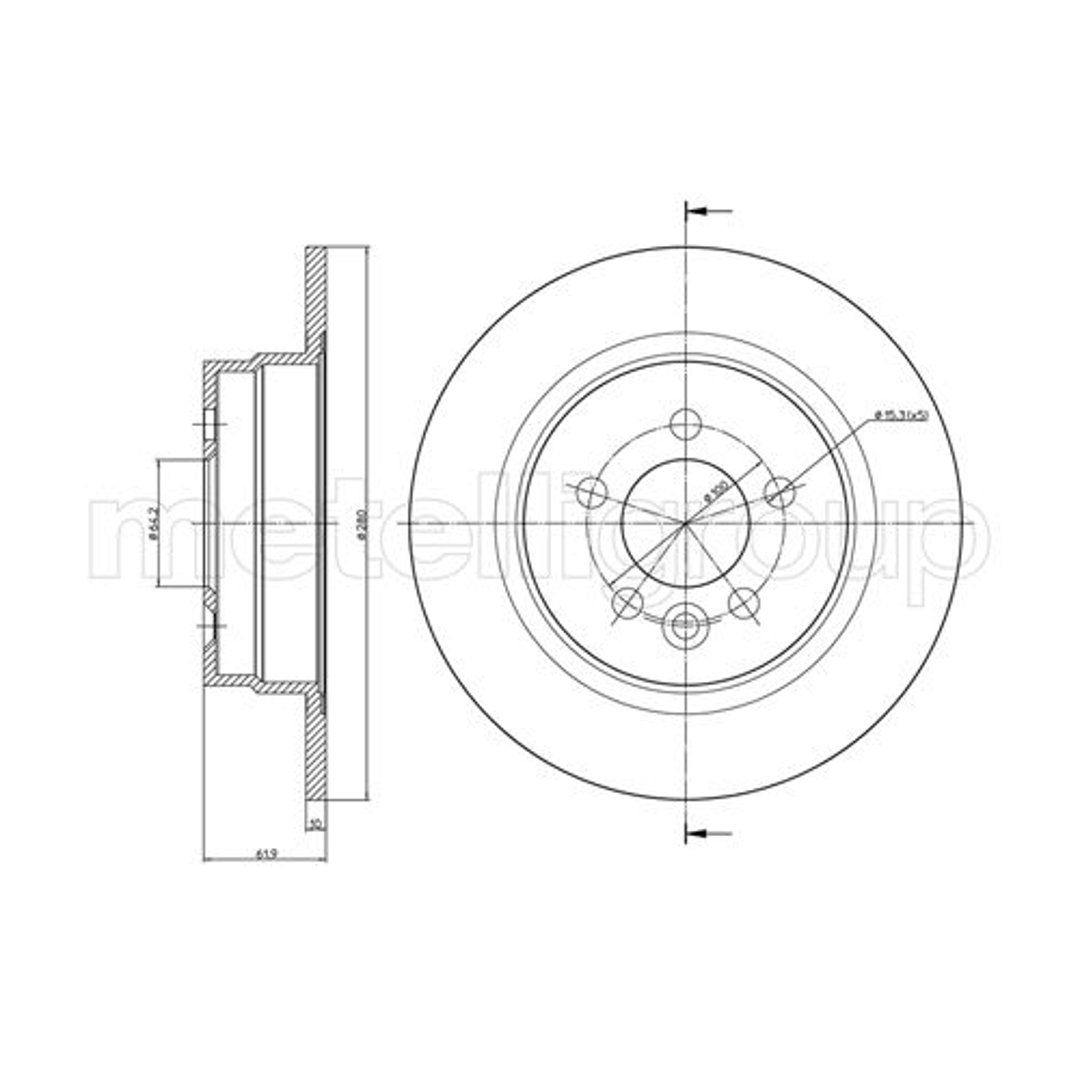 METELLI Tarcza hamulcowa 23-0644