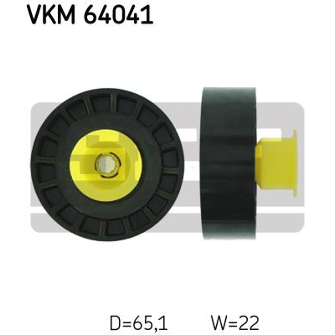 SKF rolka kierunkowa / prowadząca, pasek klinowy zębaty VKM 64041