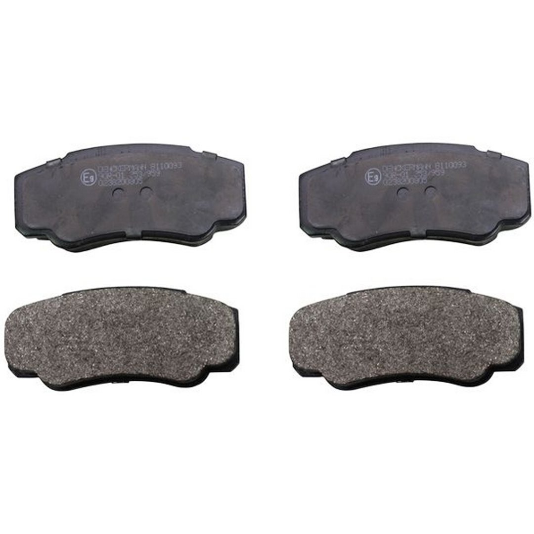 DENCKERMANN Zestaw klocków hamulcowych, hamulce tarczowe B110093