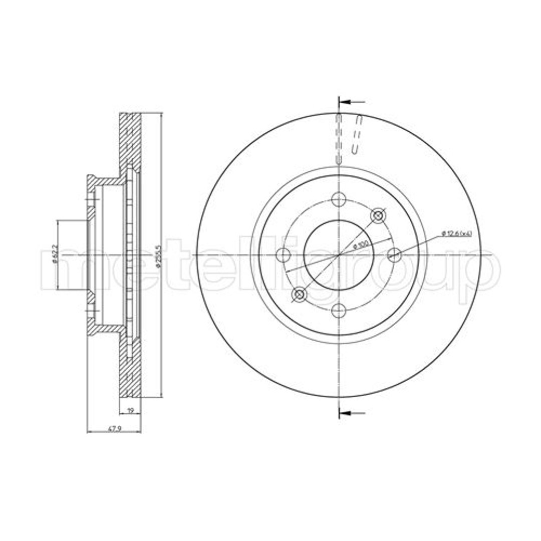 METELLI Tarcza hamulcowa 23-0788
