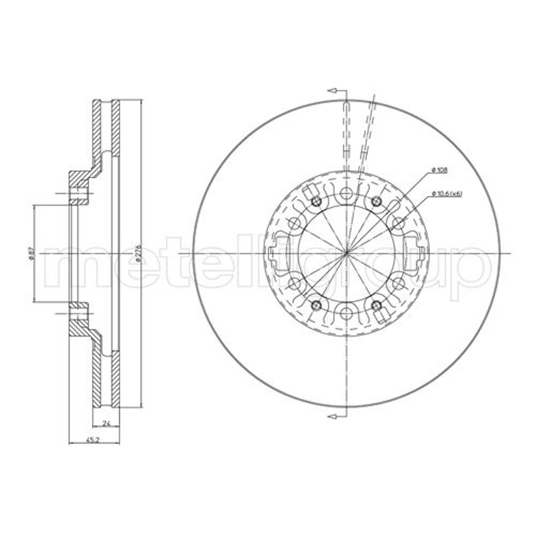 METELLI Tarcza hamulcowa 23-0463