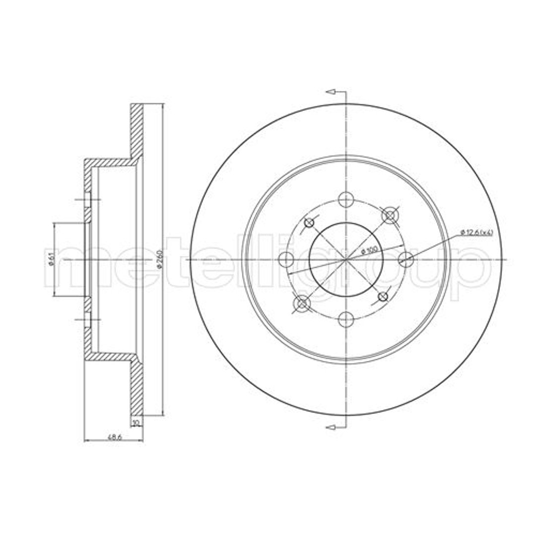 METELLI Tarcza hamulcowa 23-0579C 23-0579C