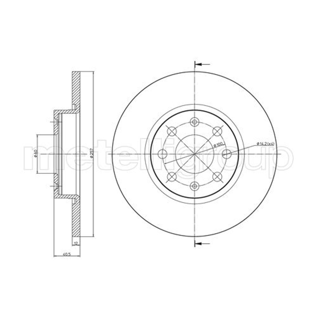 METELLI Tarcza hamulcowa 23-0858C 23-0858C