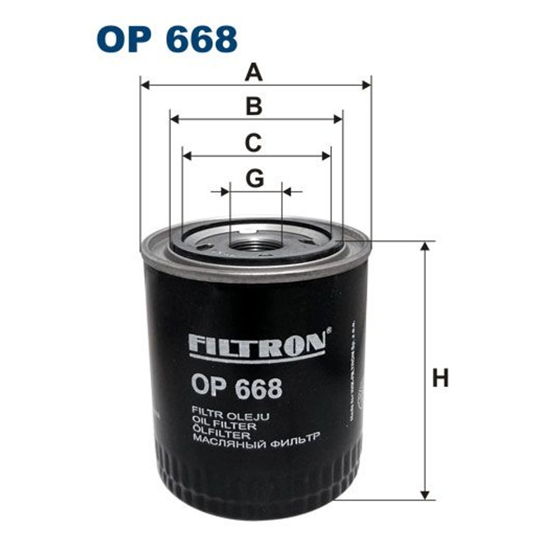 Filtron OP 668 FILTR OLEJU