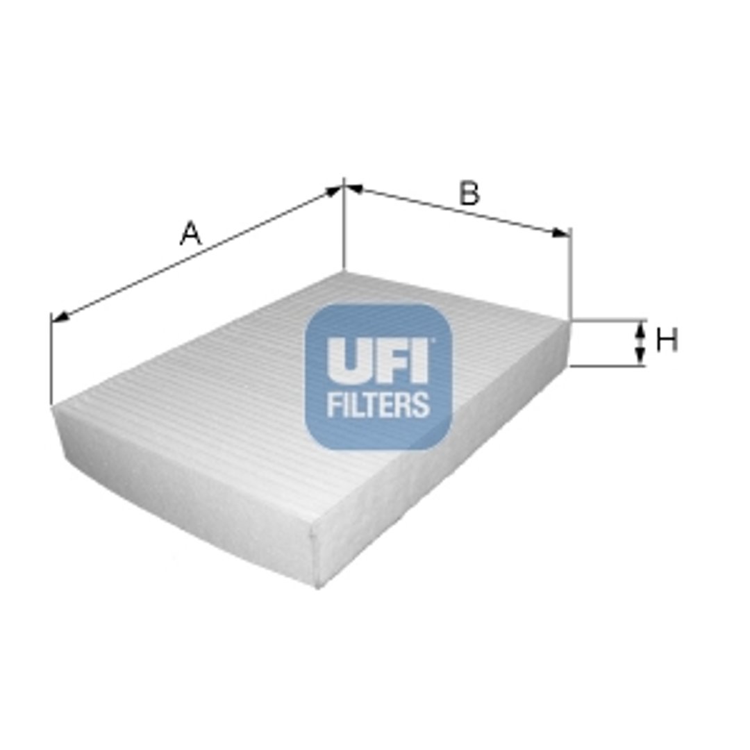 Filtr, wentylacja przestrzeni pasażerskiej UFI Filtry 53.254.00