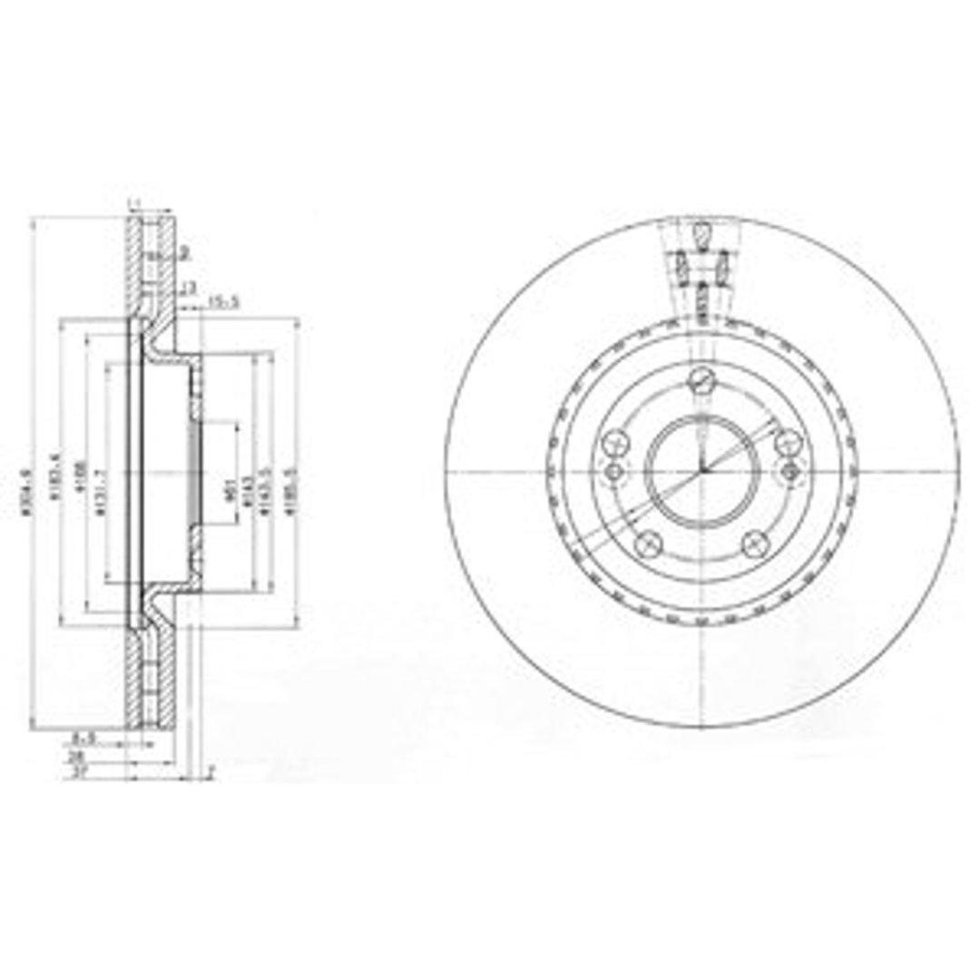 Tarcza hamulcowa DELPHI BG3685