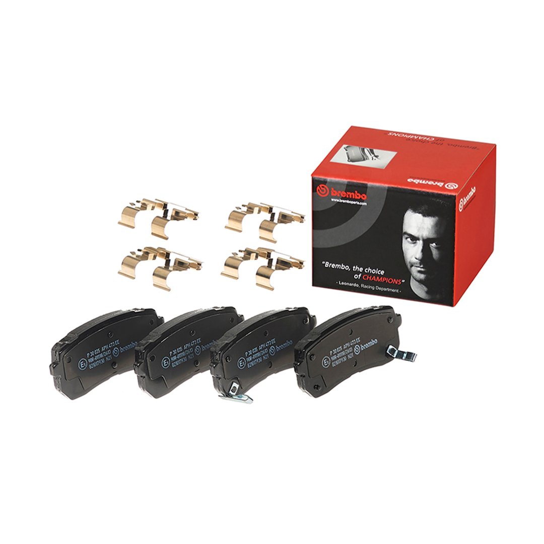 BREMBO Zestaw klocków hamulcowych, hamulce tarczowe P 30 035