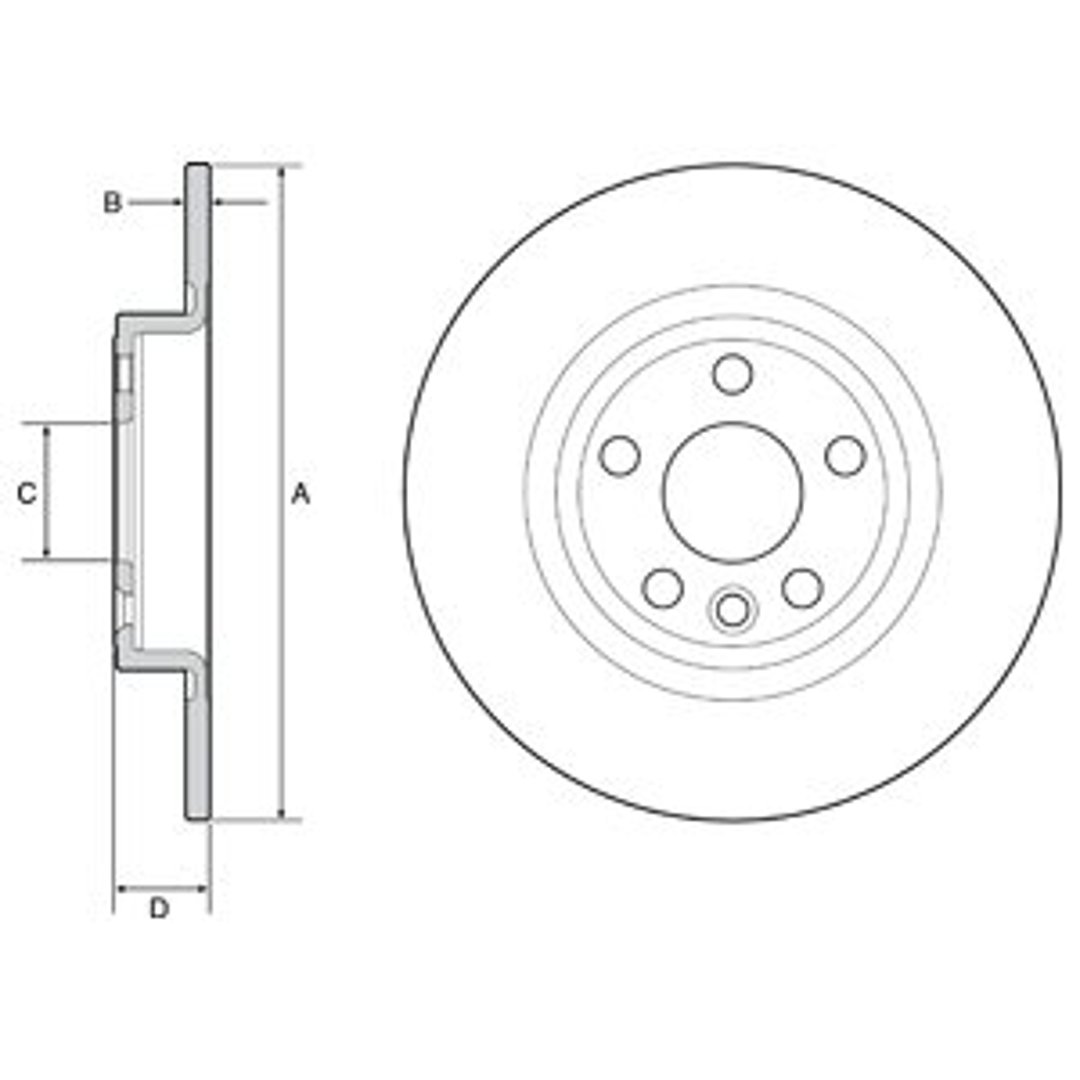 Tarcza hamulcowa DELPHI BG4930C