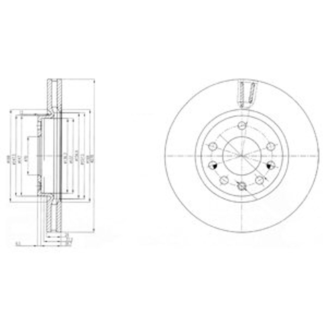 DELPHI Tarcza hamulcowa BG4149