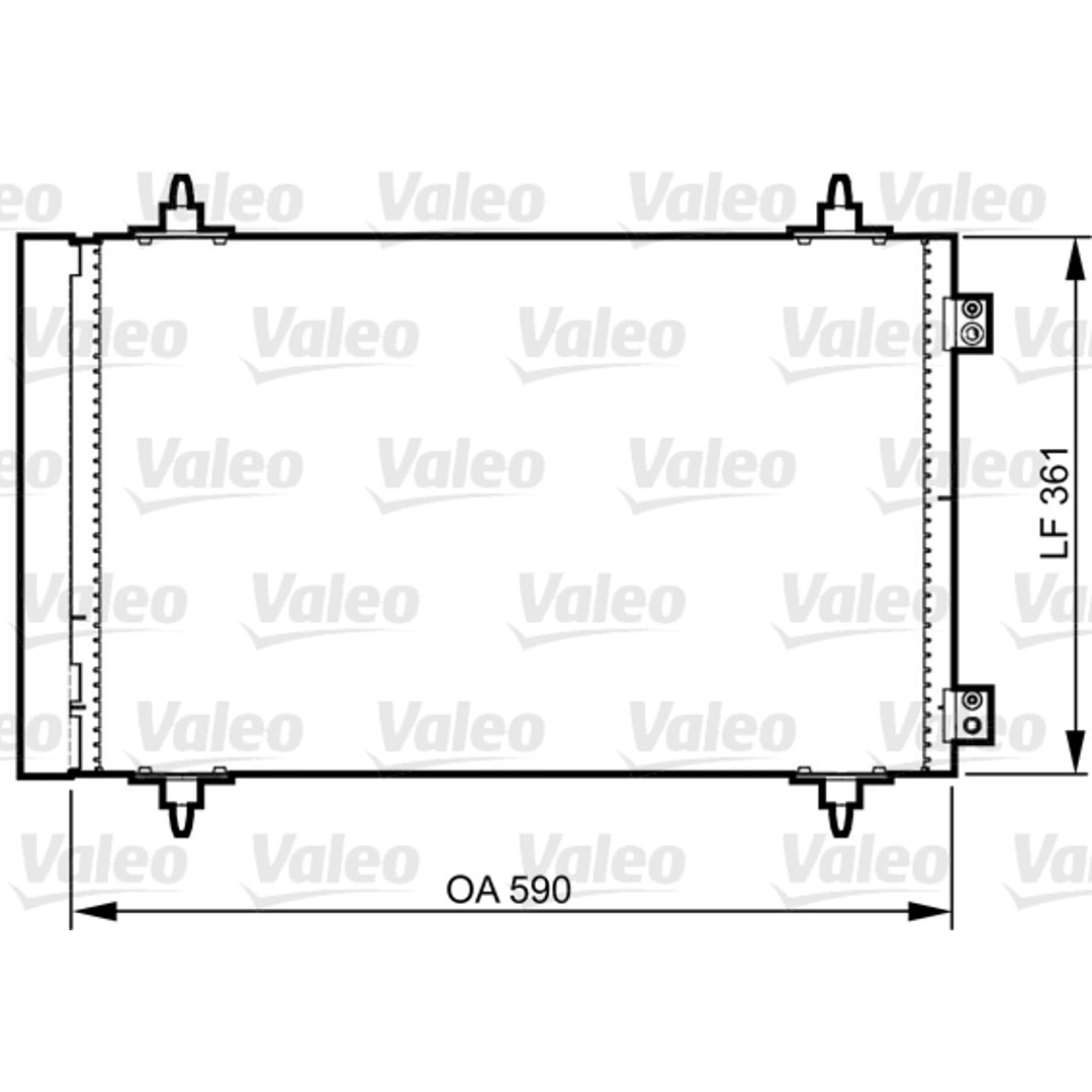 VALEO skraplacz 814366