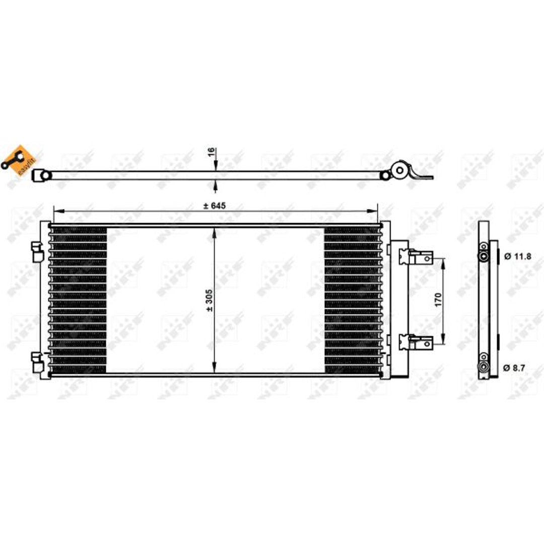 NRF nrf 350338 klimatyzacji 350338