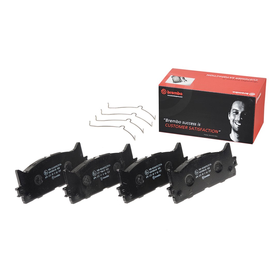 BREMBO Zestaw klocków hamulcowych, hamulce tarczowe P 83 117