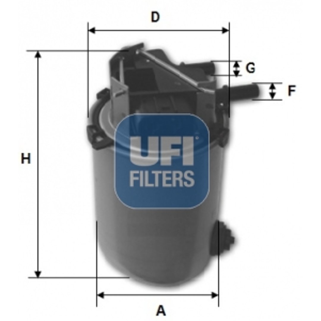 Filtr paliwa UFI Filtry 24.095.00