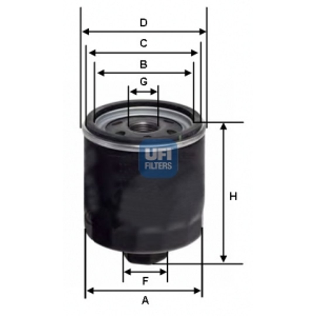 UFI FILTERS Filtr oleju UFI FILTERS 23.453.00
