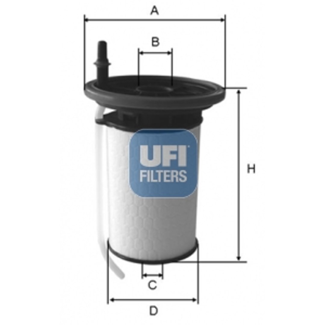 UFI Filtr paliwa 26.052.00