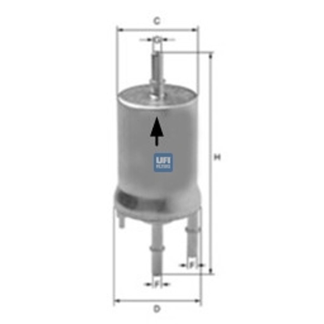 UFI FILTERS ufi 31.833.00 filtr paliwa 31.833.00