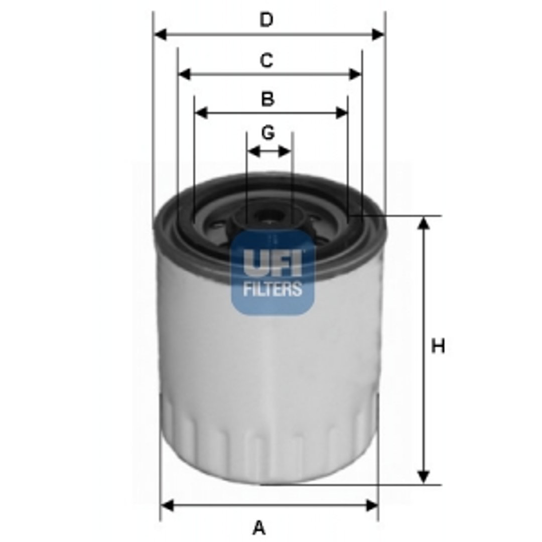 UFI FILTERS Filtr paliwa FILTERS 24.321.00