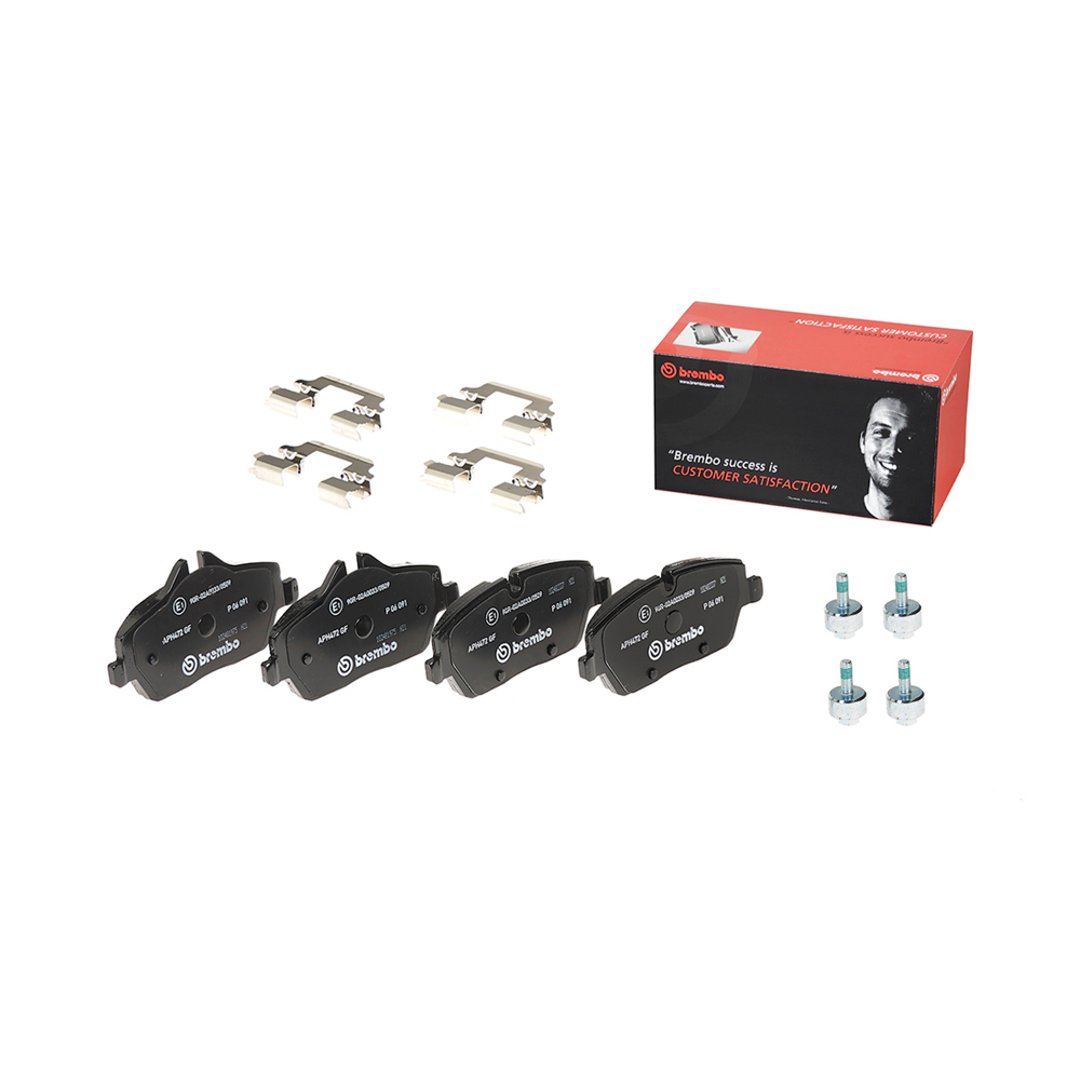 BREMBO Zestaw klocków hamulcowych, hamulce tarczowe P 06 091