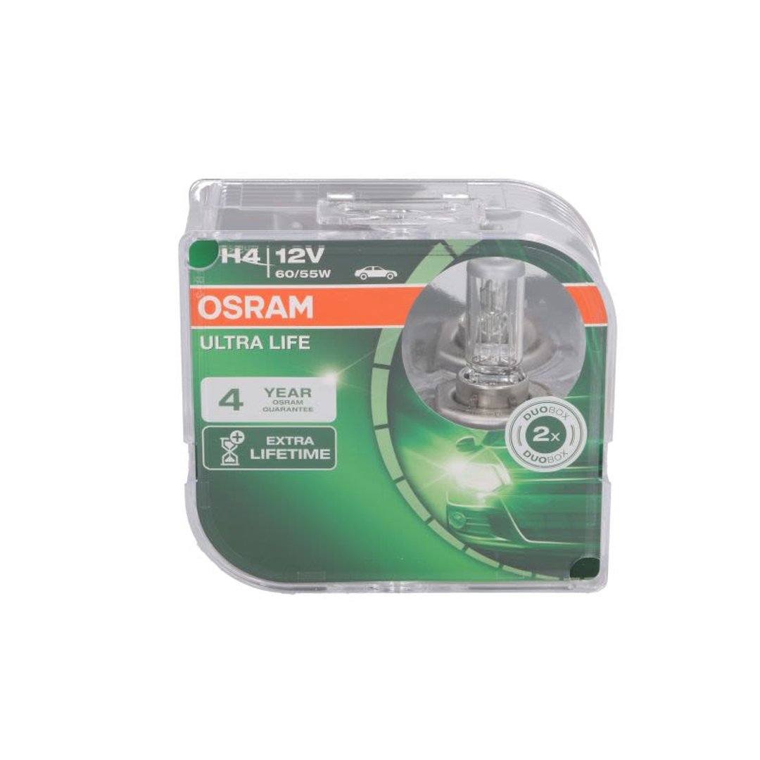 Osram Cool Blue Intense H4, 64193 CBI, 12 V, Ultra Life, twarda osłona podwójne opakowanie 64193ULT-HCB