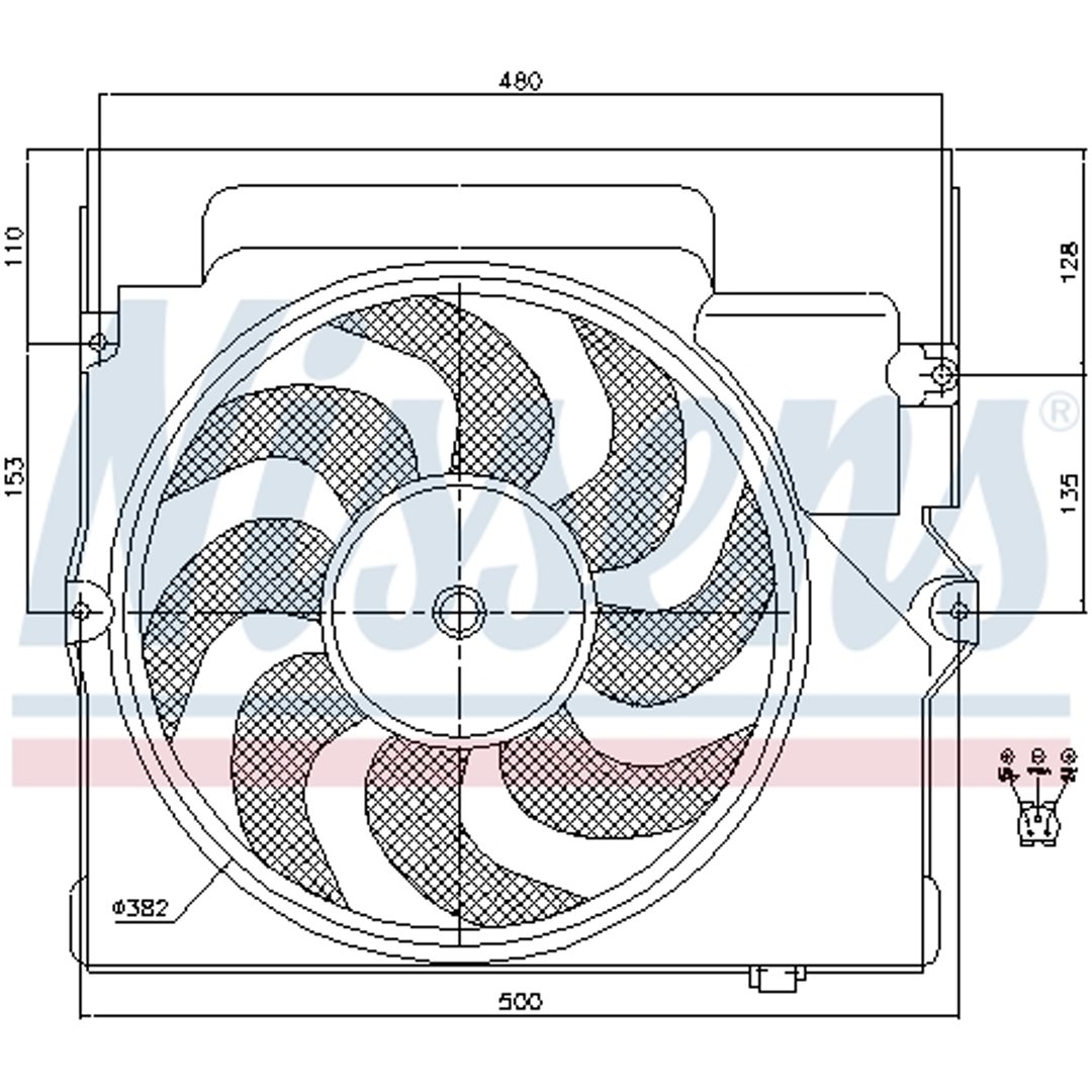 NISSENS Wentylator, kondensator klimatyzacji NISSENS 85645