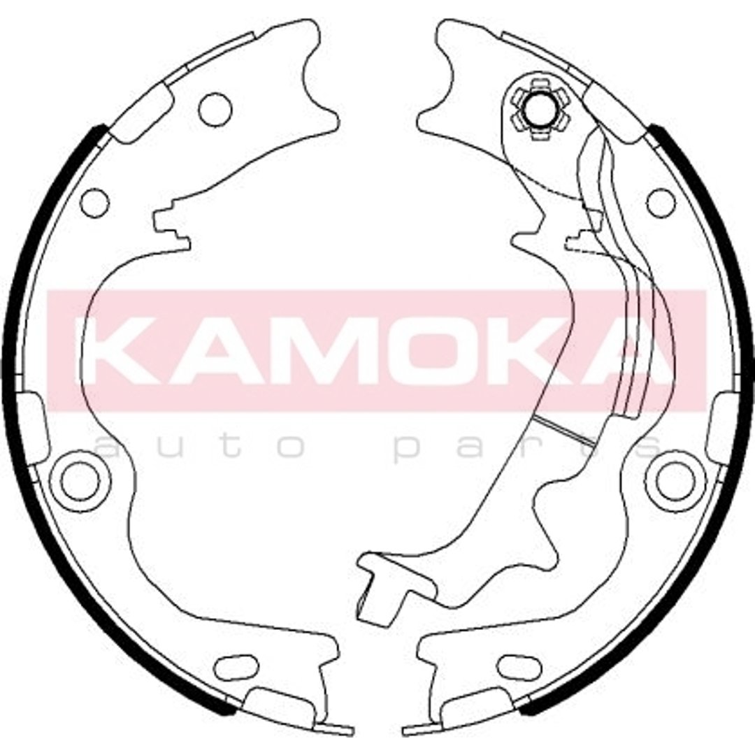 KAMOKA Zestaw szczęk hamulcowych, hamulec postojowy JQ212056 JQ212056