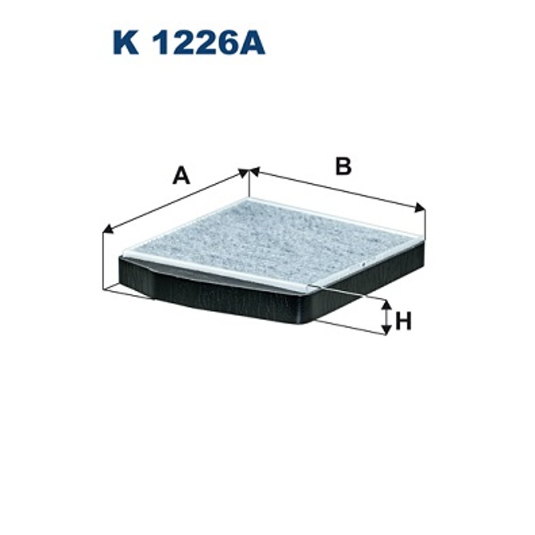 Filtron Filtr, wentylacja przestrzeni pasażerskiej K 1226A K 1226A