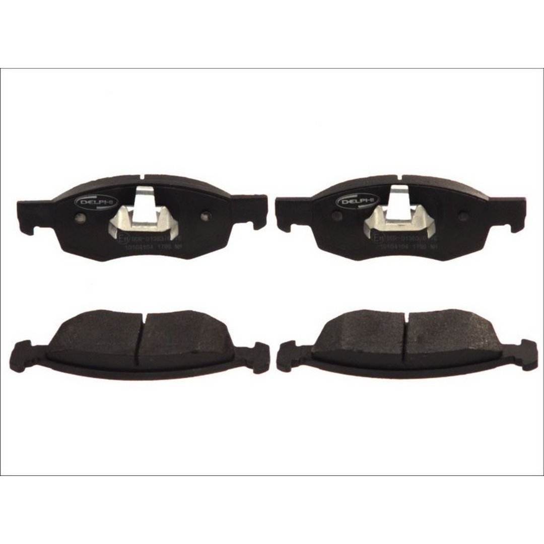 DELPHI Zestaw klocków hamulcowych, hamulce tarczowe LP1796