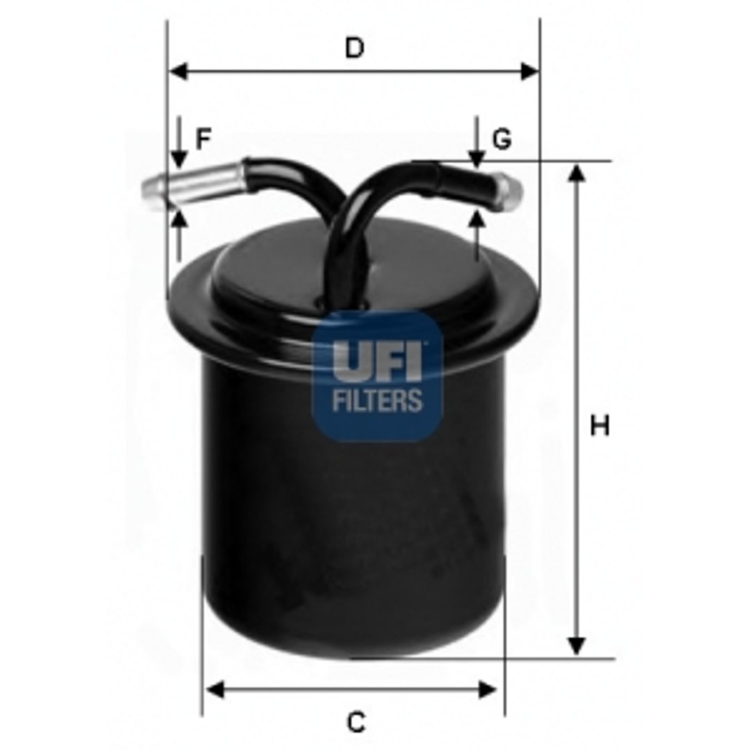 Filtr paliwa UFI Filtry 31.541.00