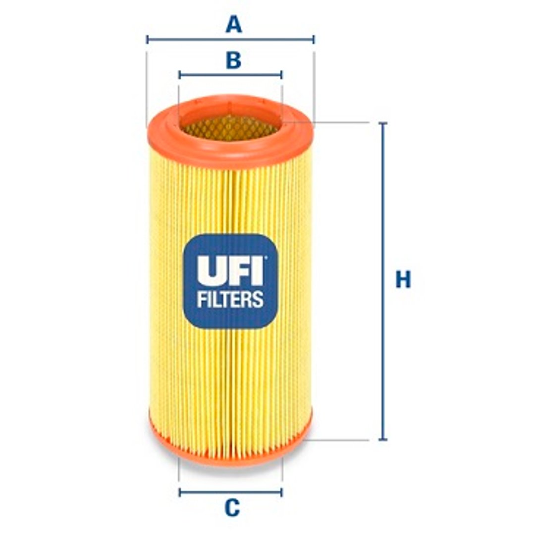 UFI 27.257.00 filtr powietrza 27.257.00