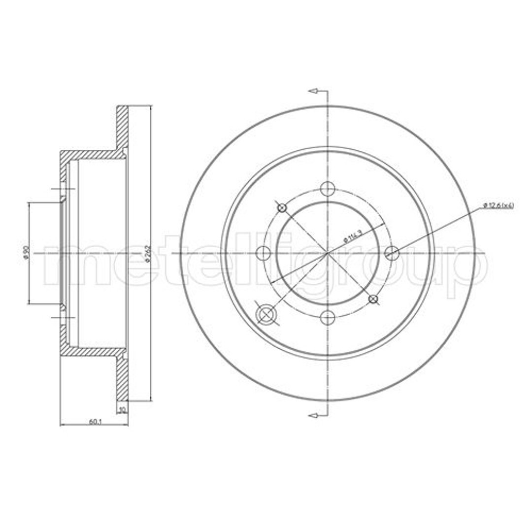 METELLI Tarcza hamulcowa 23-0651