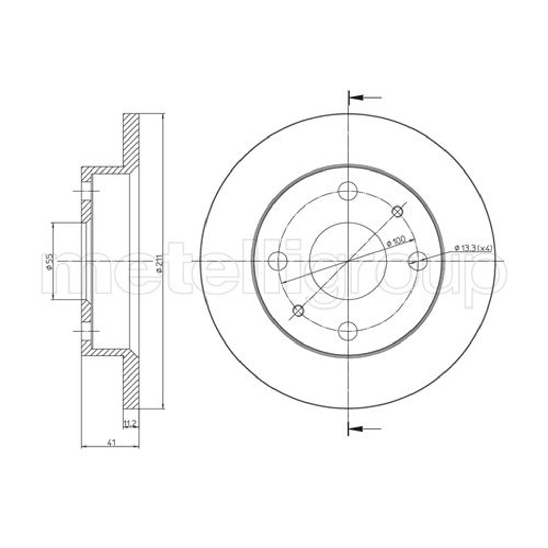 METELLI Tarcza hamulcowa 23-0791