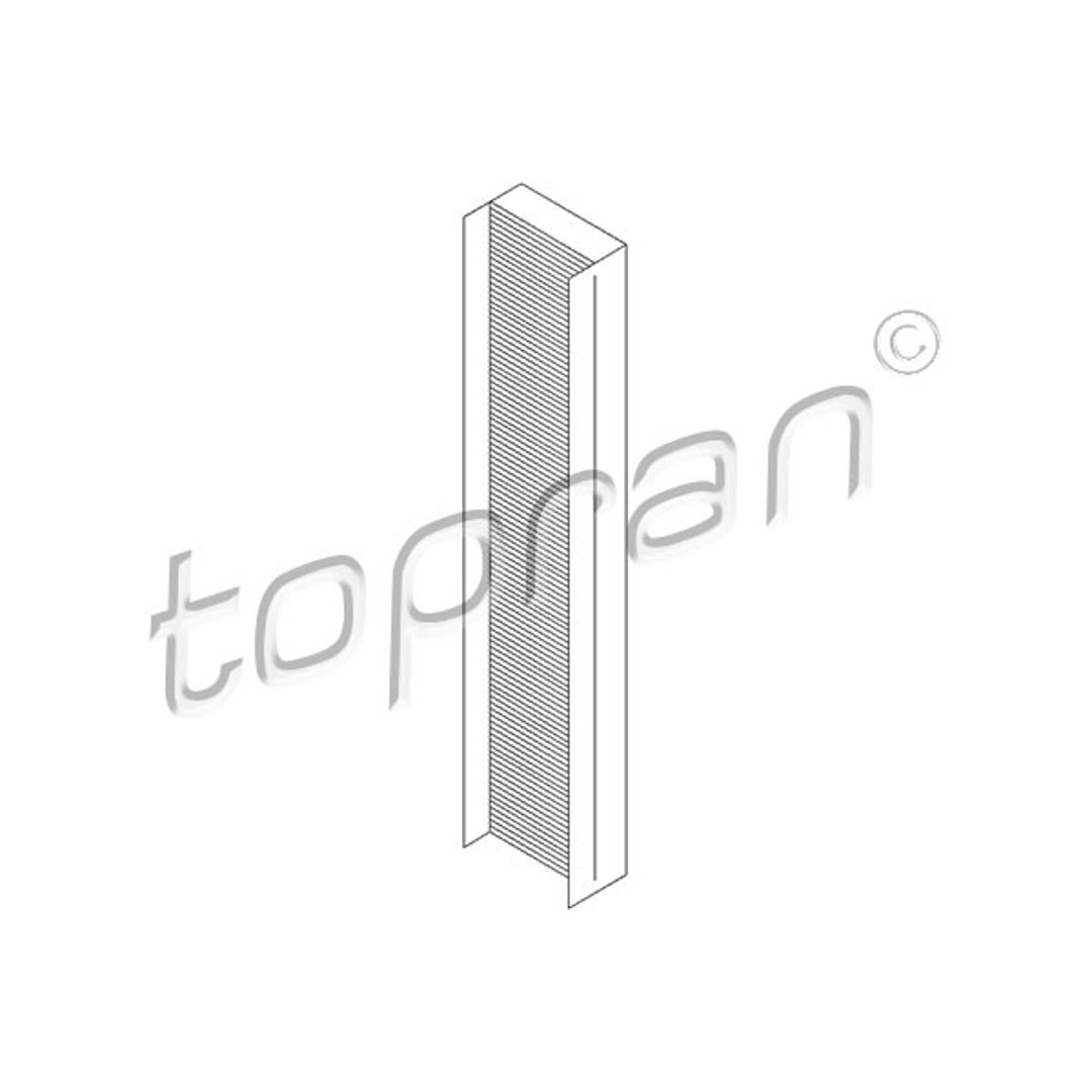 TOPRAN Filtr, wentylacja przestrzeni pasażerskiej 301 764 301 764