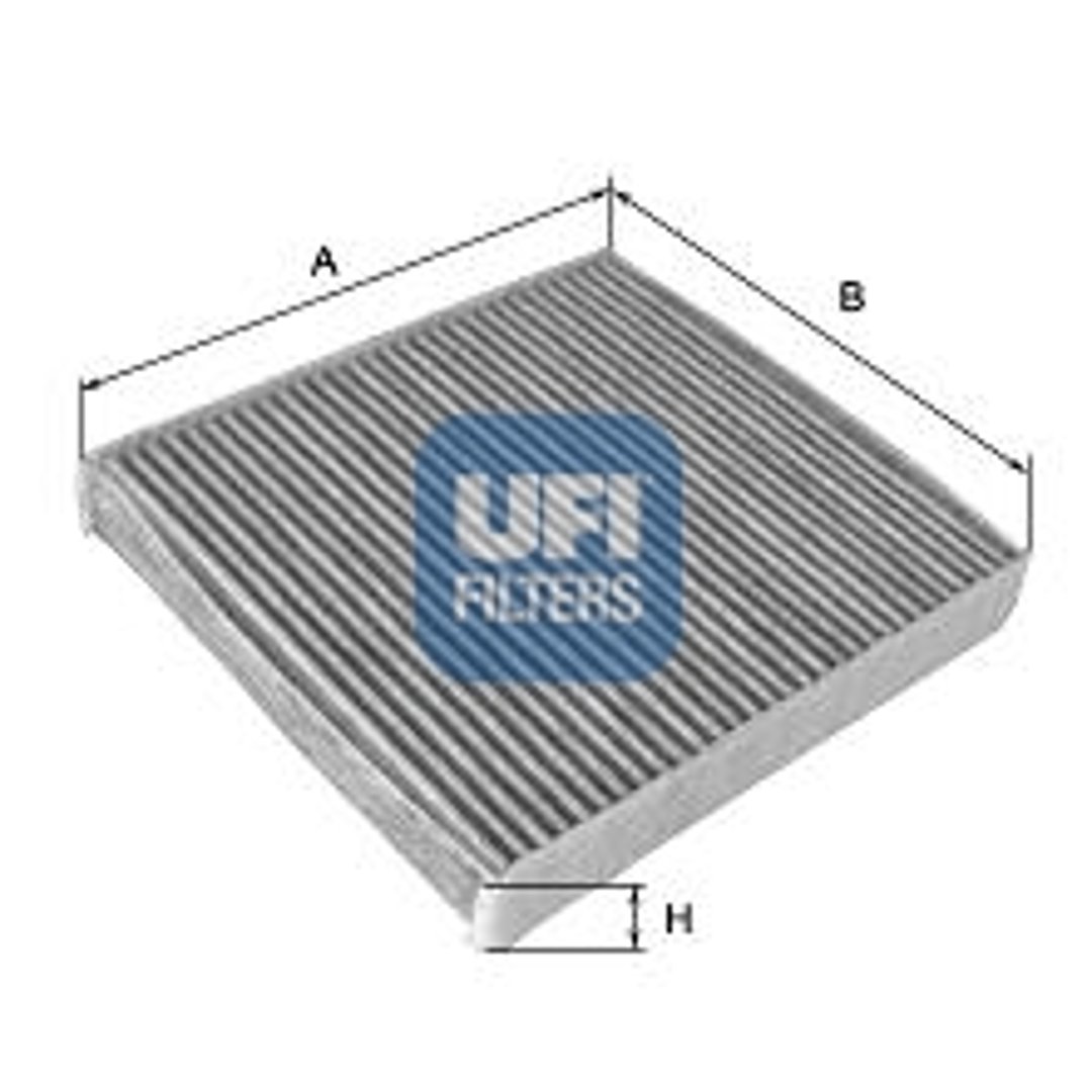 Filtr, wentylacja przestrzeni pasażerskiej UFI Filtry 54.155.00