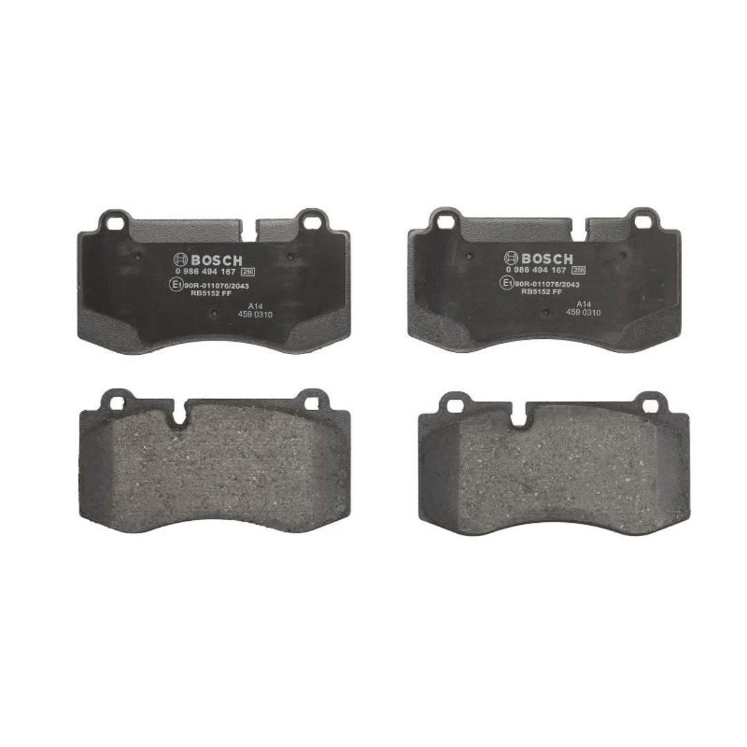 Bosch Zestaw klocków hamulcowych, hamulce tarczowe 0 986 494 167
