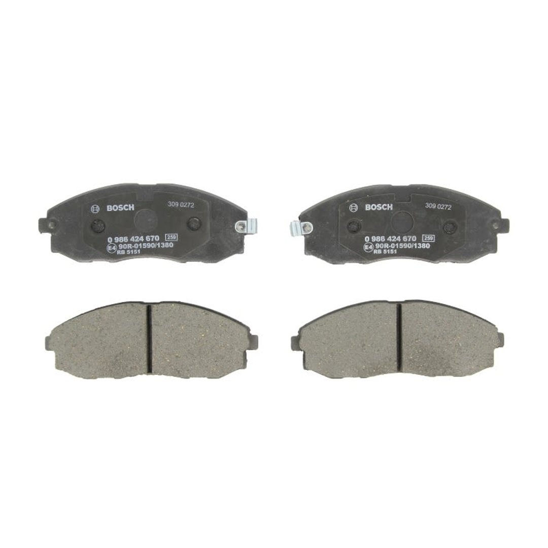 Bosch Zestaw klocków hamulcowych, hamulce tarczowe 0 986 424 670