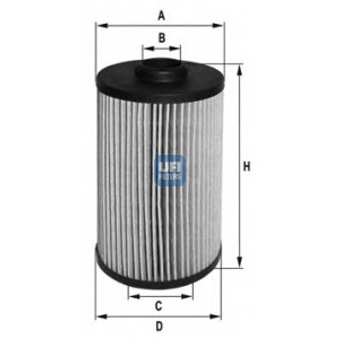 Filtr oleju UFI Filtry 25.038.00