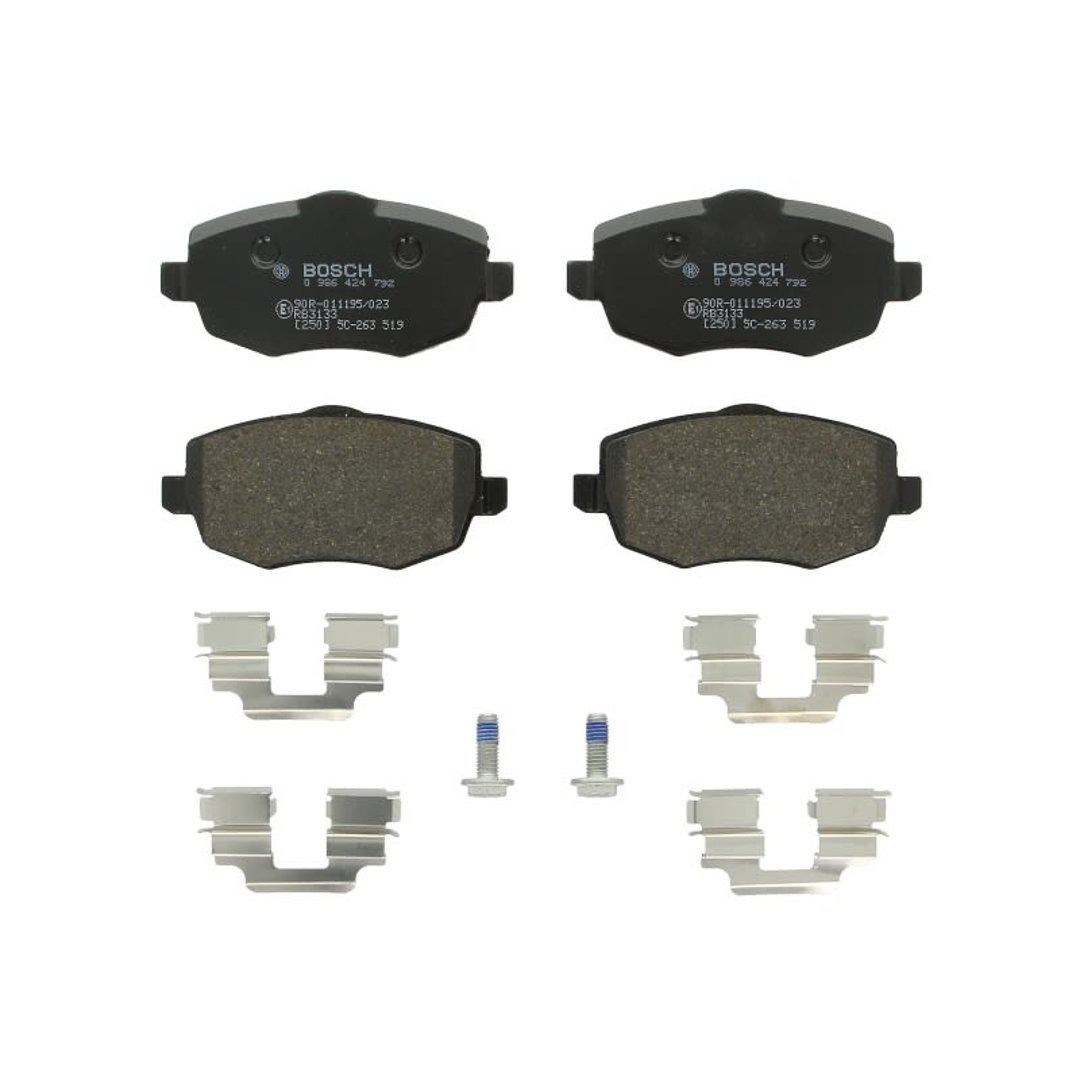 Bosch Zestaw klocków hamulcowych, hamulce tarczowe 0 986 424 792