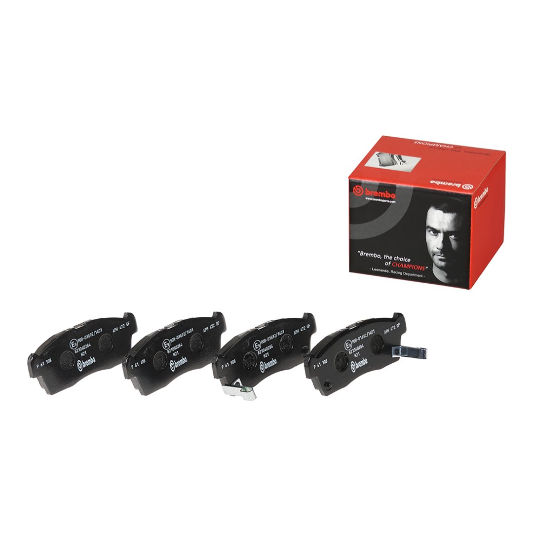 BREMBO Zestaw klocków hamulcowych, hamulce tarczowe P 61 108