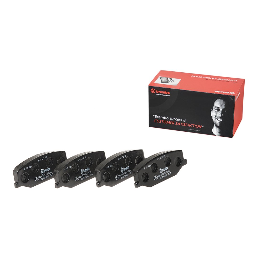BREMBO Zestaw klocków hamulcowych, hamulce tarczowe P 79 001