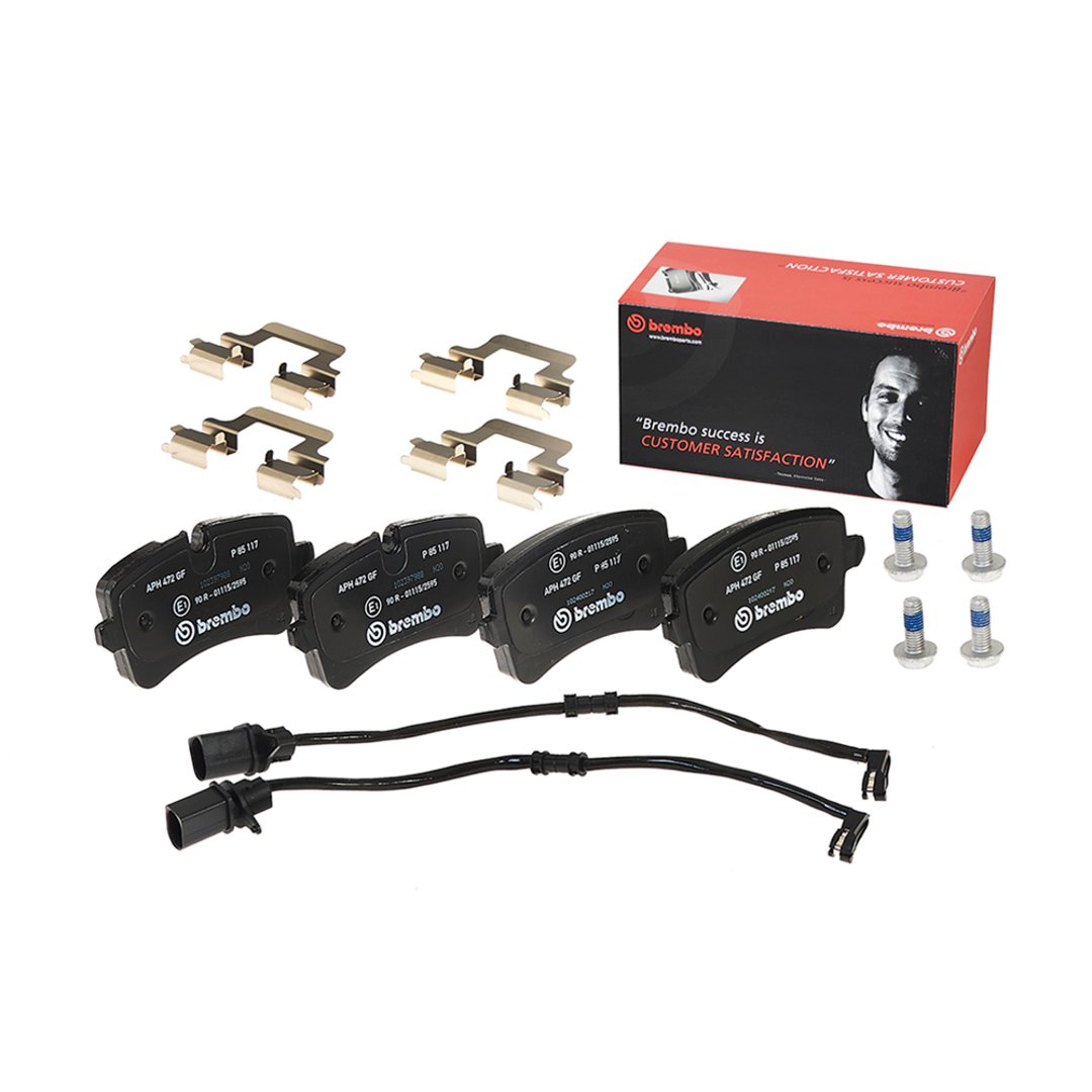 BREMBO Zestaw klocków hamulcowych, hamulce tarczowe P 85 117