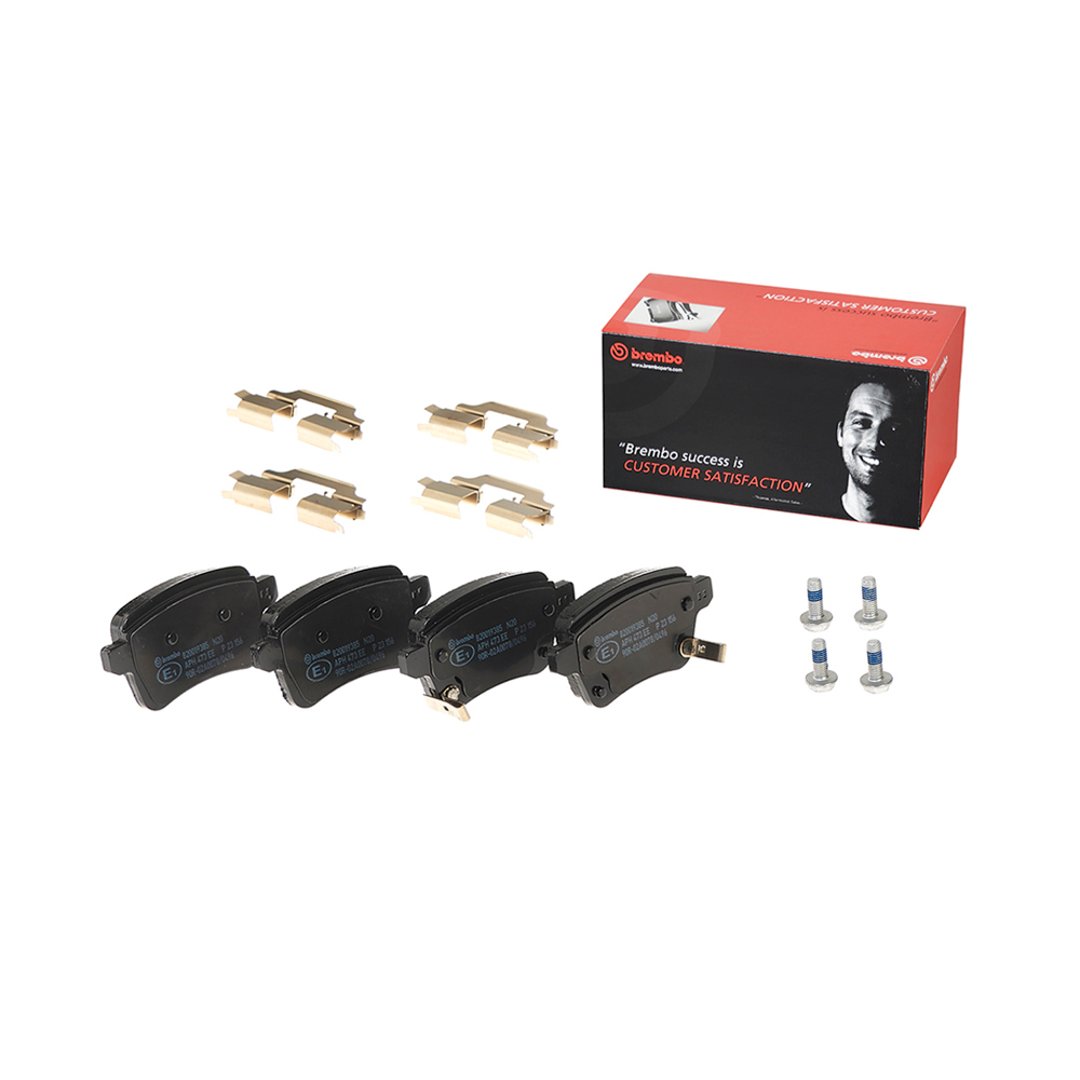 BREMBO Zestaw klocków hamulcowych, hamulce tarczowe P 23 156