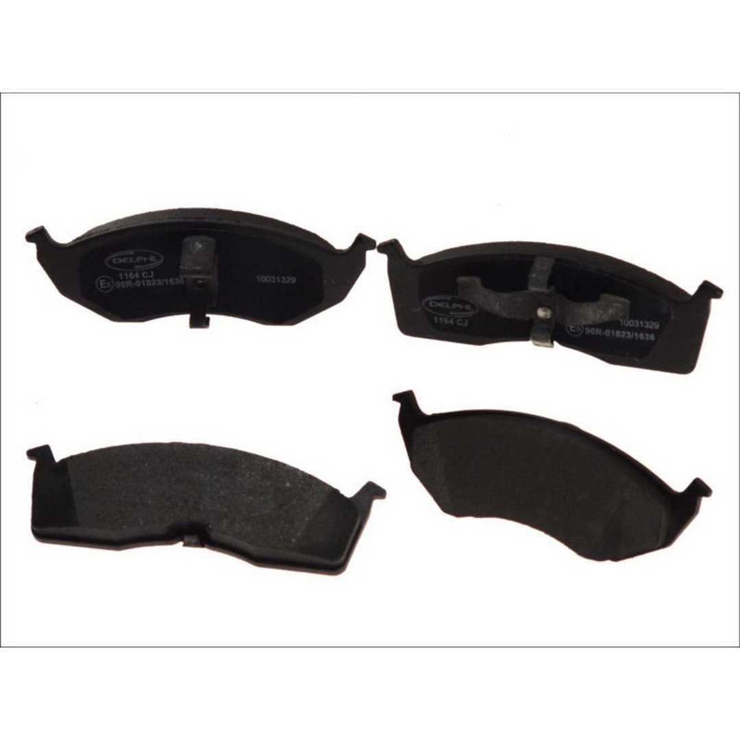 DELPHI Zestaw klocków hamulcowych, hamulce tarczowe LP1164