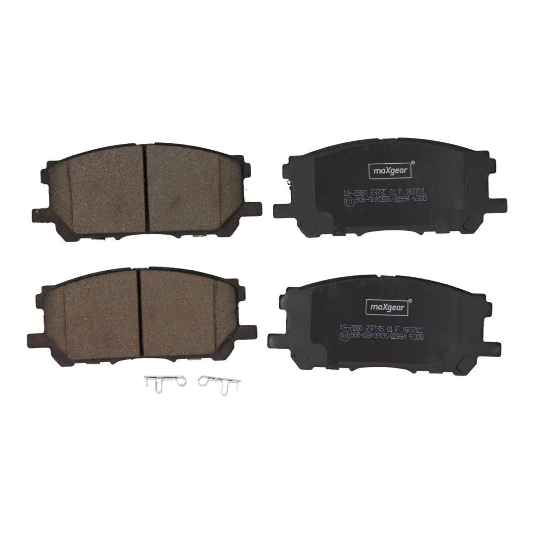 MaxGear Zestaw klocków hamulcowych, hamulce tarczowe 19-2880