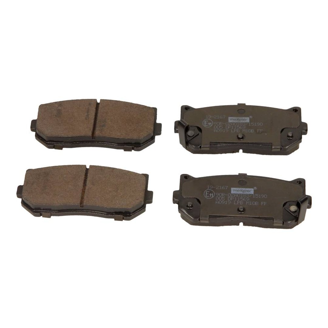 MaxGear Zestaw klocków hamulcowych, hamulce tarczowe 19-2167