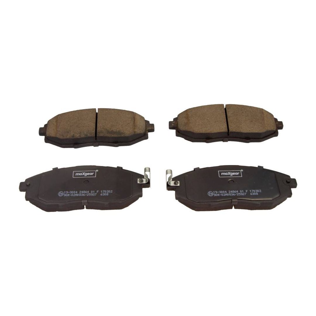 MaxGear Zestaw klocków hamulcowych, hamulce tarczowe 19-3004