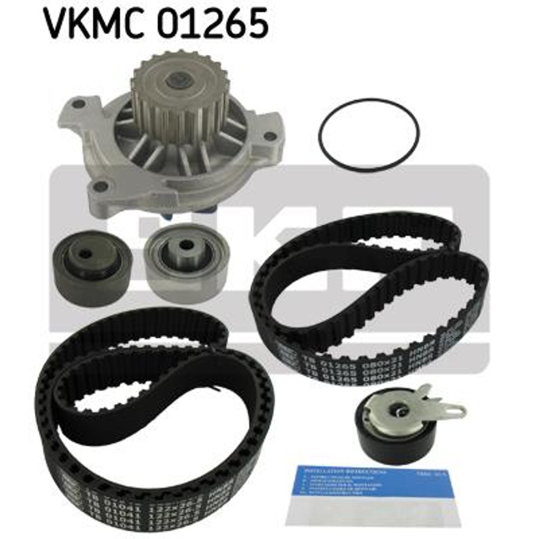 SKF Pompa wodna + zestaw paska rozrządu VKMC 01265