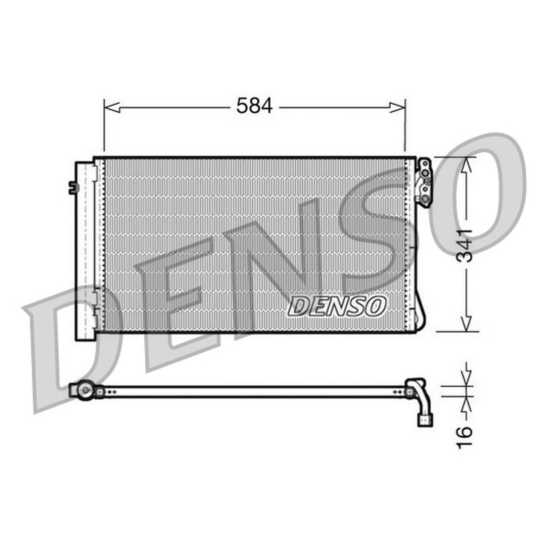 DENSO Chodnica klimatyzacji - skraplacz DCN05012