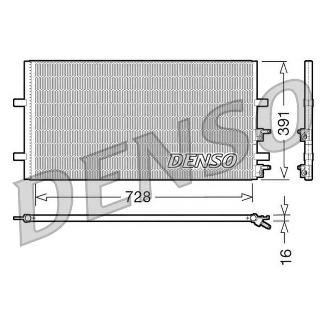 DENSO Skraplacz, klimatyzacja DCN10017