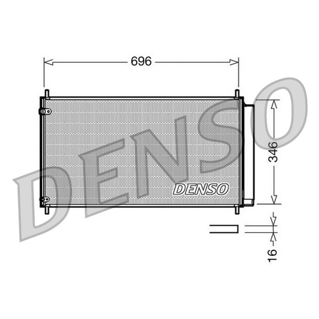 DENSO Skraplacz, klimatyzacja DCN50022